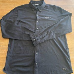 Ogio 'Nikola' Automotive Men's Large Button Down Long Sleeve Shirt Black